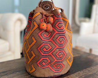 Luxury One Thread Wayuu Bag/Handmade Shining Thread Bag/Premium Quality Bucket Bag