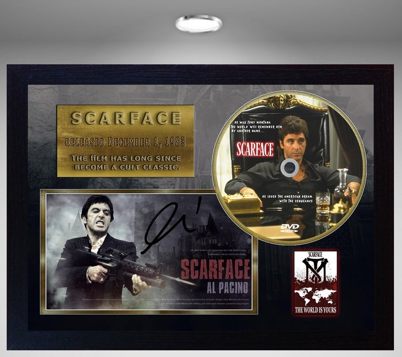 SCARFACE AL PACINO SIGNED TONY MONTANA PRINT