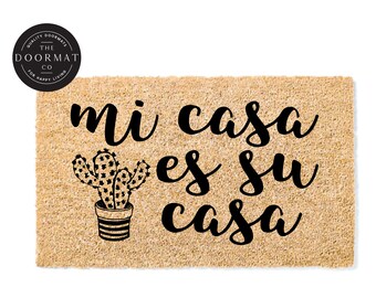 Mi Casa Su Casa Doormat Etsy