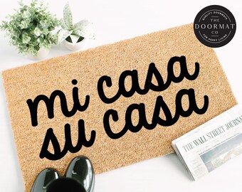 Mi Casa Su Casa Doormat Etsy