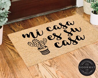 Mi Casa Su Casa Doormat Etsy
