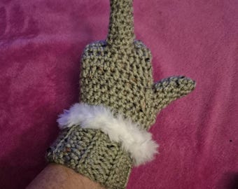 F'U Mittens crochet pattern