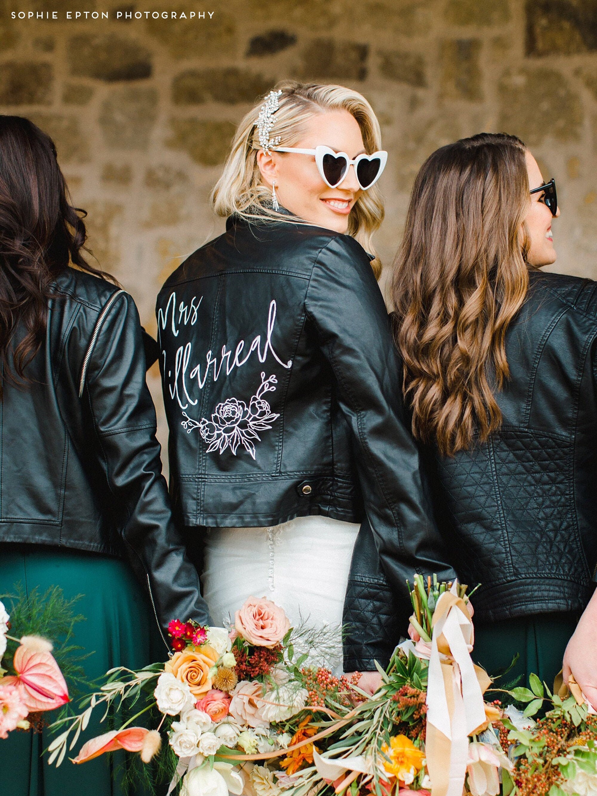 wedding leather jacket