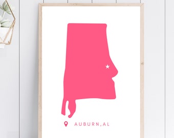 Auburn (Pink) | Digital Print INSTANT DOWNLOAD