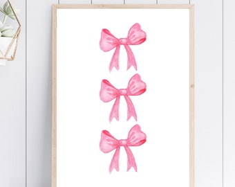 Pink Bows | Cute Digital Print INSTANT DOWNLOAD