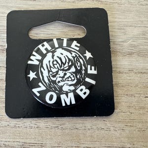 Vintage 1990s White Zombie Deadstock Pinback Button Pin