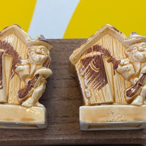 Mid Century Kitschy Moonshiner and Outhouse Salt and Pepper Shakers