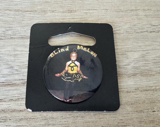 Vintage 1990s Blind Melon Bumblebee Bee Girl No Rain Deadstock Pinback ...