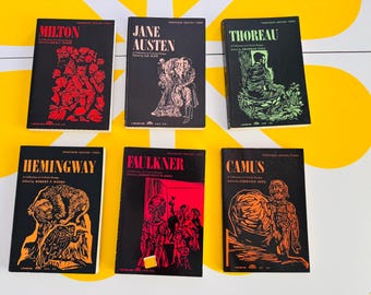 Mid Century Critical Essays Book Set: Milton, Camus, Hemingway, Austen, Thoreau, Faulkner