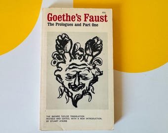 Libro de bolsillo de 1966 de Fausto, primera parte, de Goethe, de Collier Books, clásico de mediados de siglo.