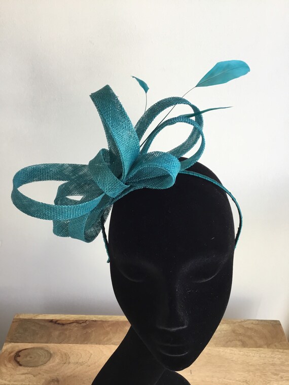 Teal Fascinator - Etsy