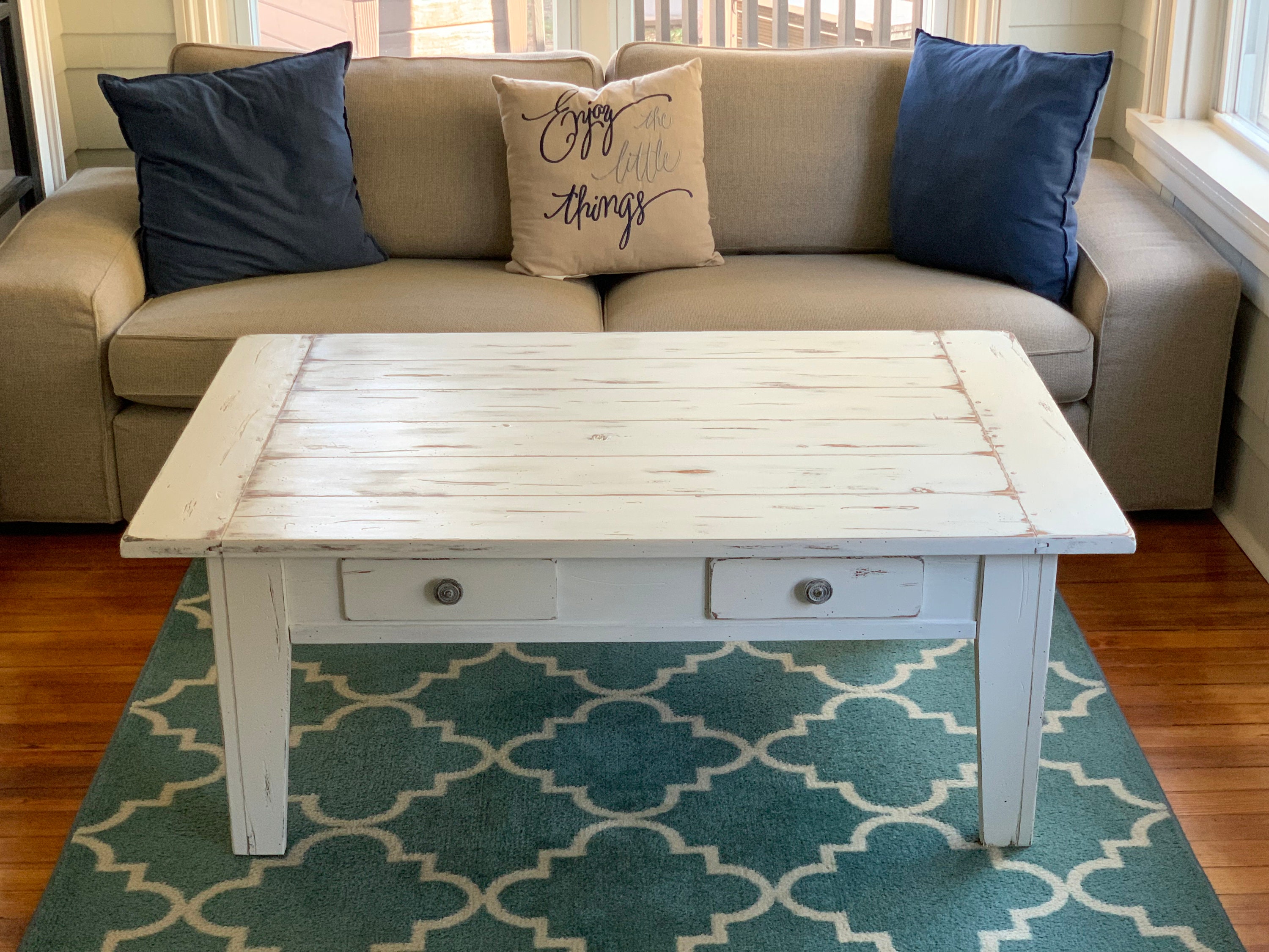 Broyhill white coffee table deals