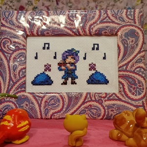 The Beast Tamer - Abigail Stardew Valley Framed Cross Stitch