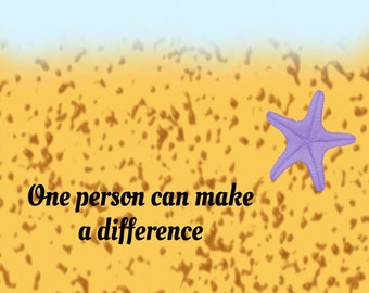 Art Print-One Person Can Make a Difference