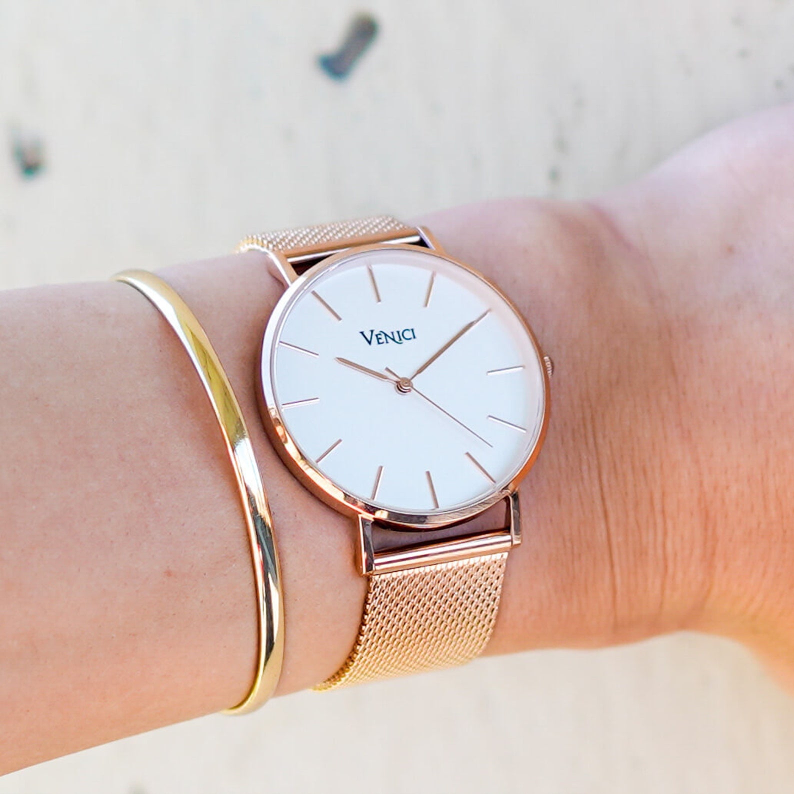 Minimalist Women's Watch Rose Gold Athena Wrist Watch Etsy Canada