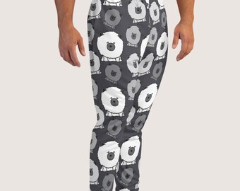 Frank The Keeshond Mens Fleece Joggers Sweatpants Dog Illustration All Over Print Wolf Spitz