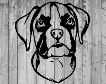 Boxer Puppy SVG Digital Download File (Personal Use Only)