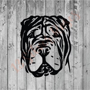 Chinese Shar Pei SVG Digital Download File (Personal Use Only)