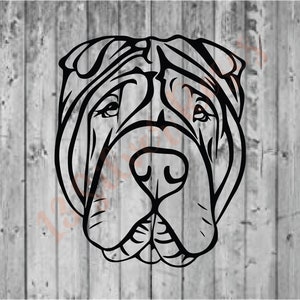 Chinese Shar Pei SVG Digital Download File 2 (Personal Use Only)