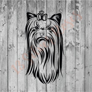 Yorkshire Terrier Cut SVG Digital Download File (Personal Use Only)