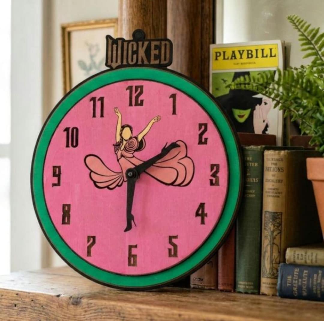 Jumping Glinda Wicked Clock - Etsy