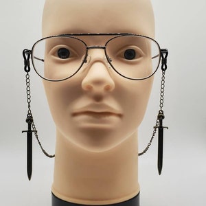 Gothic Sword Pendant Glasses Chain