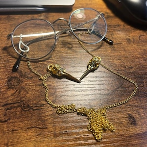 Raven/Vulture Skull Glasses Chain