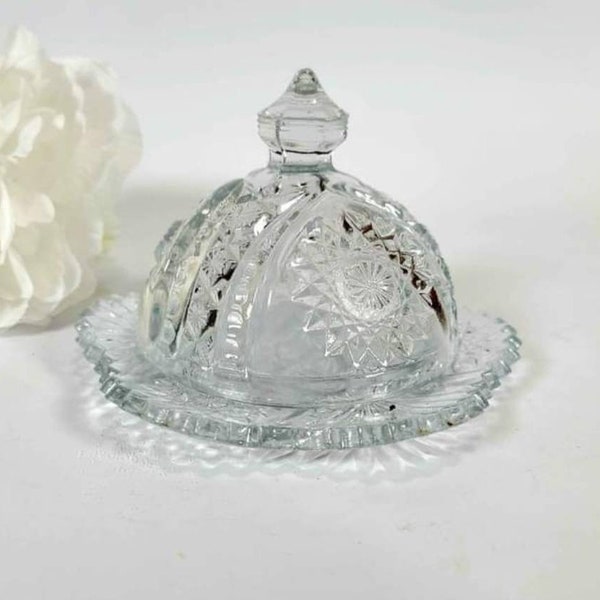 Crystal Butter Dish Etsy