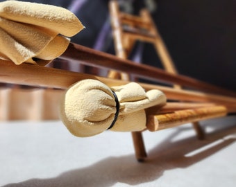 Malstock aus Holz für Malerei, Handauflage Ahorn Eiche Walnuss, Handgefertigt, Zeichnung und Detail, Geschenk für Maler