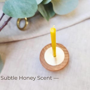Meditation Candle Set, 20 Minute Burn, Pure Beeswax Mindfulness Candles, Hygge Ritual Holder image 12