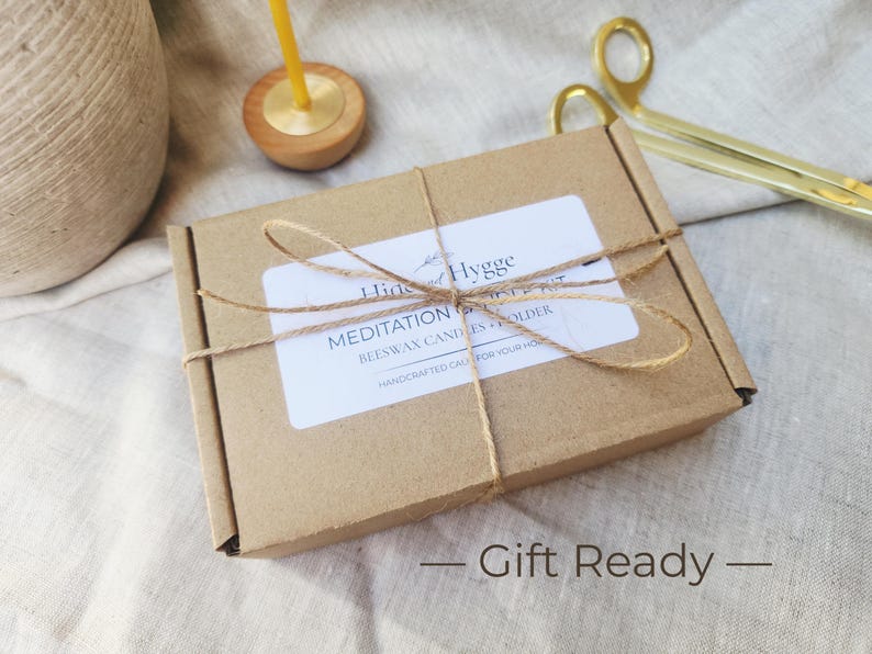 Meditation Candle Set, 20 Minute Burn, Pure Beeswax Mindfulness Candles, Hygge Ritual Holder image 15