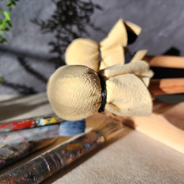 Dubbelzijdige mahonie: gemzen handsteun voor kunstenaars: esdoorn, eik of walnoot