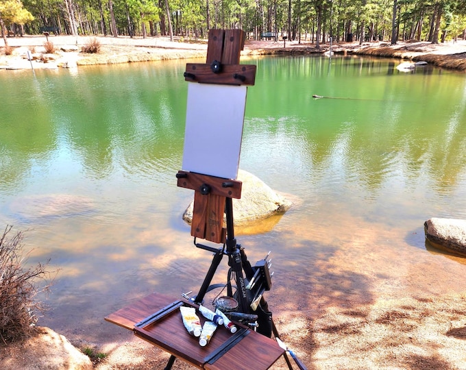 Plein Air Easel, Outdoor Painting, Travel Easel, Wood Artist Easel
