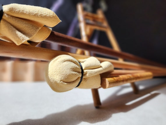 Professional Artist Mahlstick: Maple, Oak or Walnut Painter's Hand Rest
