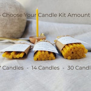 Meditation Candle Set, 20 Minute Burn, Pure Beeswax Mindfulness Candles, Hygge Ritual Holder image 4