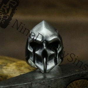 Spartan Warrior 925 Silver Ring, Battlefield Hero Ring, Small Gift Sterling Silver Jewelry-Crafted by craftsmen