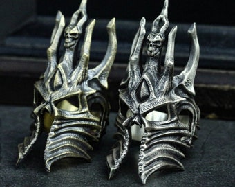 Spartan Mask 925 Silver Ring, Greek Warrior, Men Warrior Ring, Gift Ring Handmade