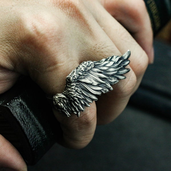 Ring With Wings Etsy