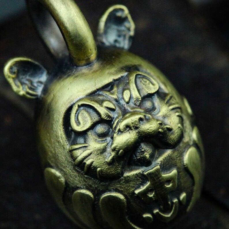 Craftsman Made Japanese Style Daruma Egg Tumbler 925 Silver Necklace Pendant Classic Elements of Tattoo