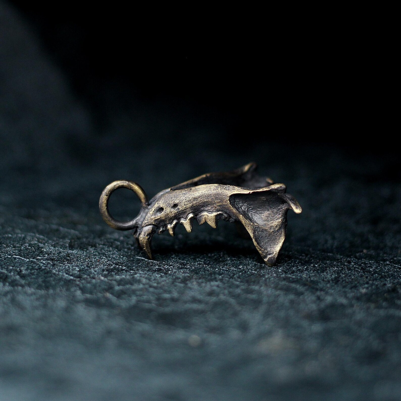 Cat jaw bone 925 silver pendant dog tooth pendant jewelry Etsy