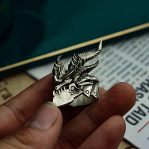 World of Warcraft-deathwing-925 Silver Ringhandmade Silver - Etsy
