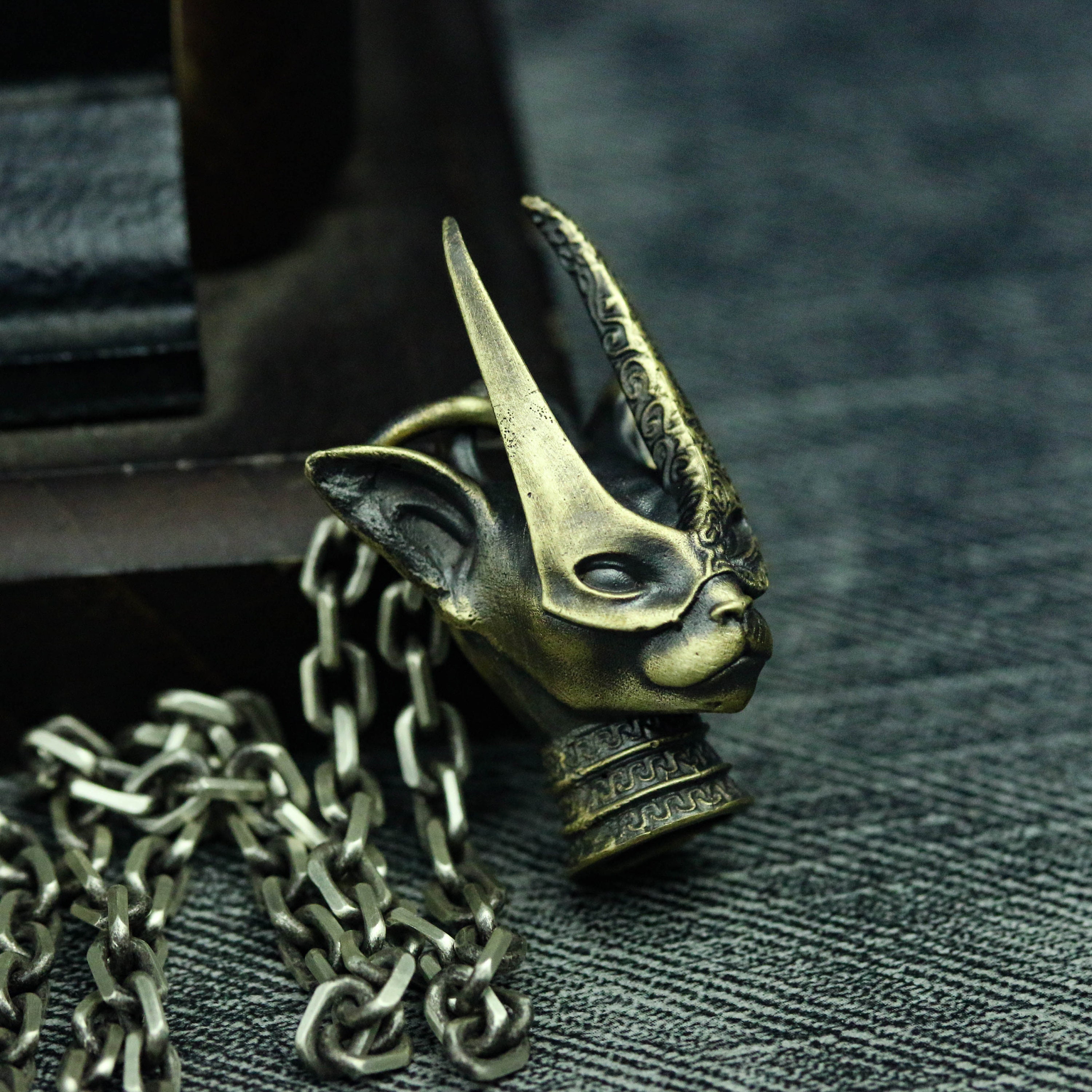 Catwoman 925 Silver Pendant Necklace Masked Catwoman Etsy