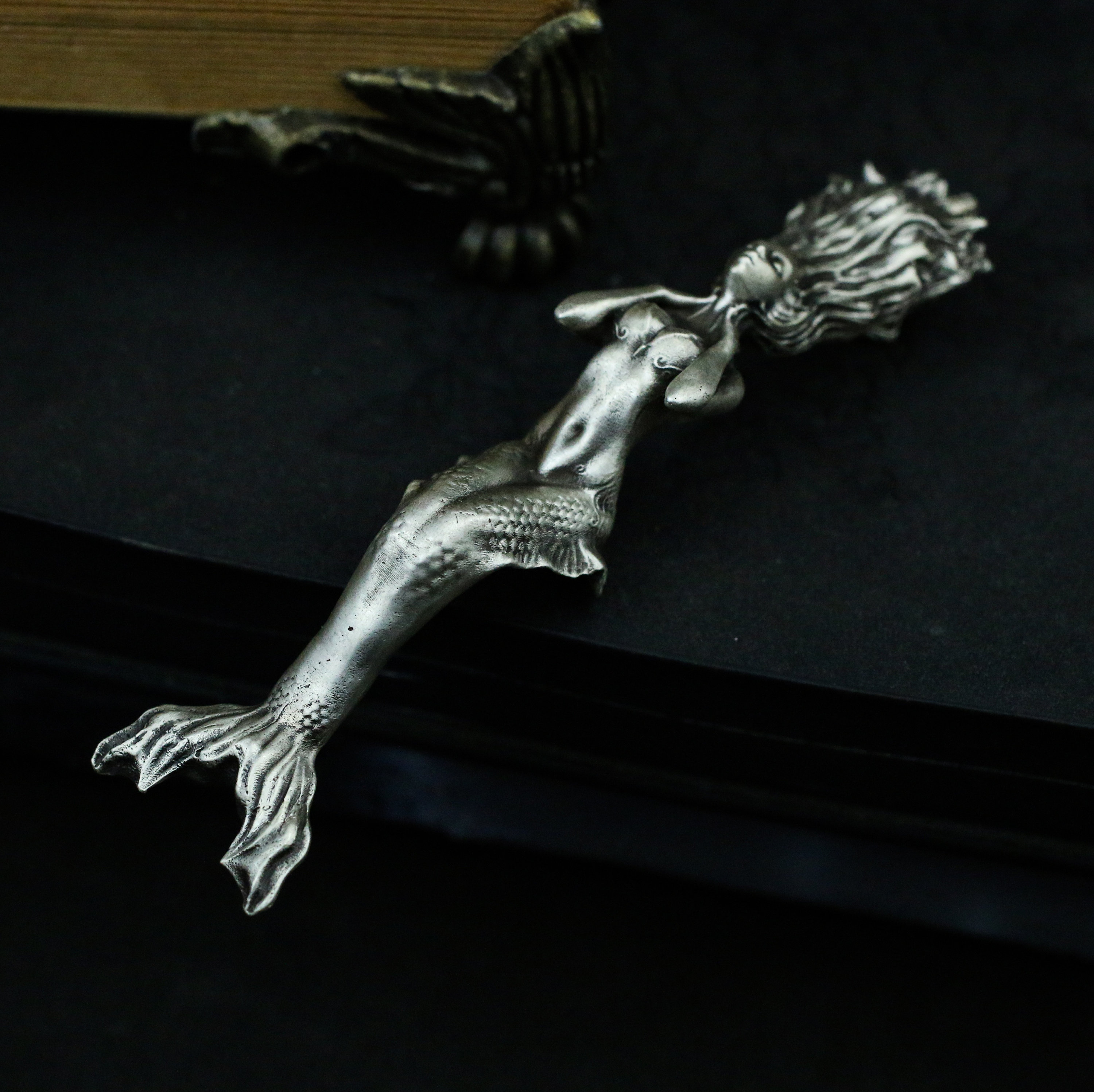 Mermaid 925 silver pendant necklace sterling silver mermaid Etsy