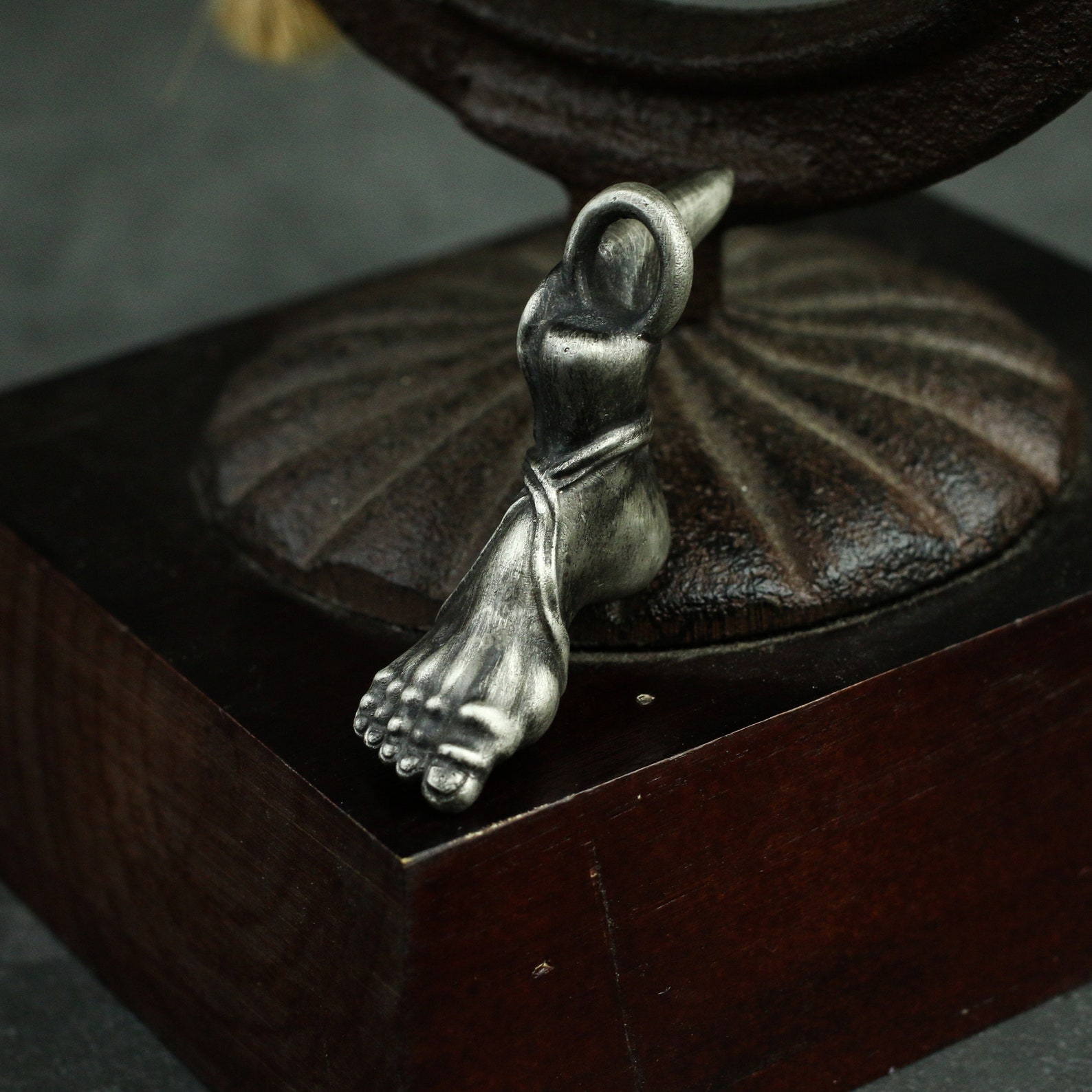 Zeus Foot 925 Silver Pendant Necklace Greek mythology Wings Etsy