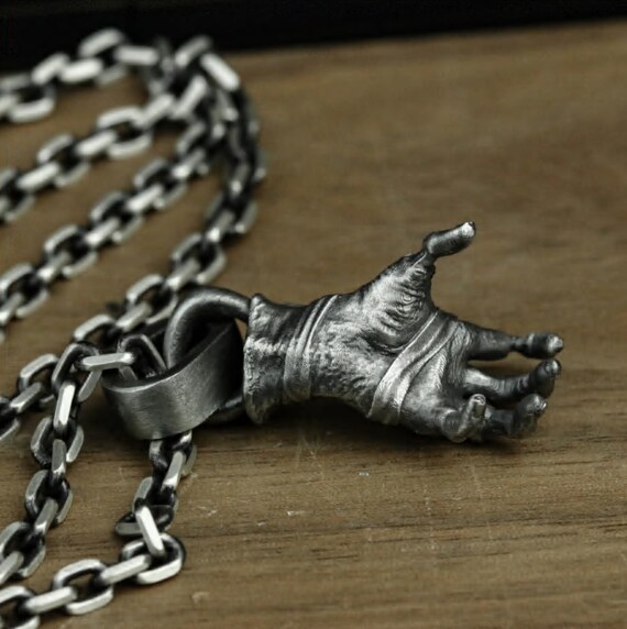 Gothic silver best sale chains