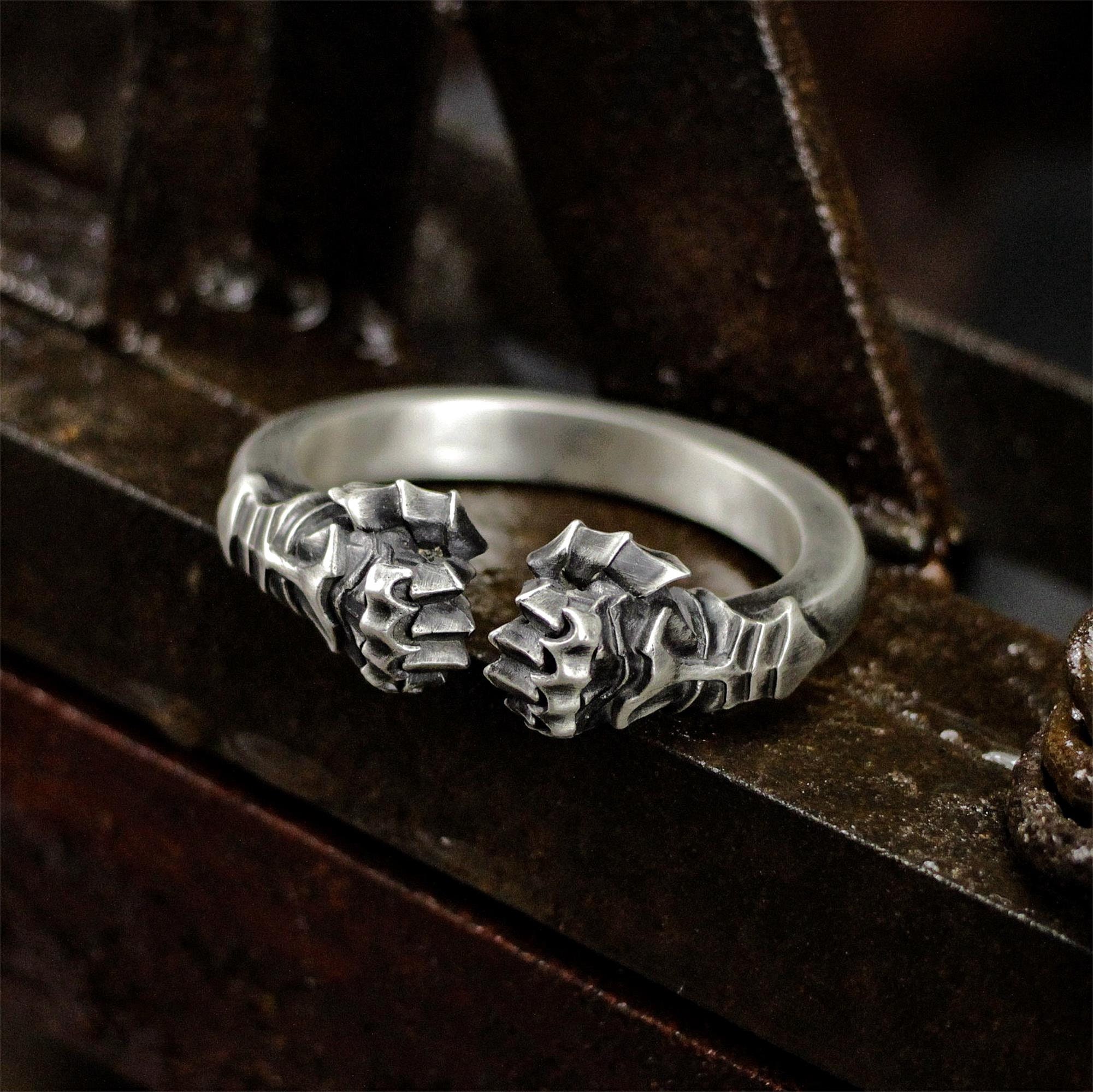 Faust 925 Silber Armreif. Harter Kerl Armreif. Eiserne Faust | Etsy