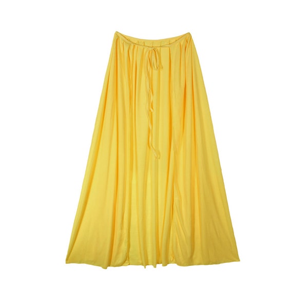 28" Long Yellow Cape - Child Kids Adult Halloween Superhero, Robin, Mario, Comic, Cosplay, Birthday, Fun Children Costume Party, Polyester