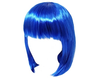 blue wig bob