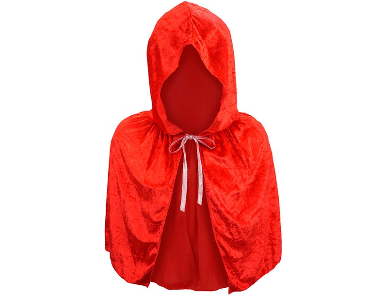 Hooded Vampire Cape - Red main image 1
