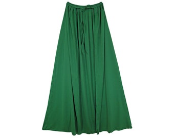 39" Long Green Cape - Child Teen Adult Halloween Superhero, Elf, Wizard, Witch, Lok, Cosplay, Medieval Costume, St. Patrick's Day, Polyester